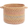 Rhody Woodstock Khaki WO51 18 in. X 12 in. Basket Braided Rug