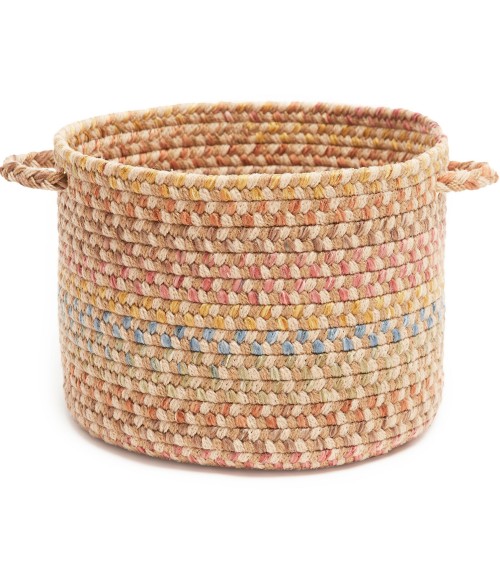 Rhody Woodstock Khaki WO51 10 in. X 8 in. Basket Rug