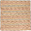 Rhody Woodstock Khaki WO51 4 ft. X 4 ft. Square Braided Rug