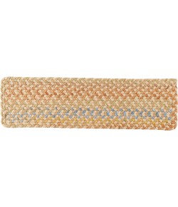 Rhody Woodstock Khaki WO51 8 in. X 28 in. Stair Tread Set-of-13 Braided Rug