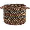 Rhody Woodstock Onyx WO81 10 in. X 8 in. Basket Braided Rug