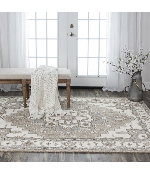 Rizzy Home Conley Ivory A01101 5 ft. X 7 ft. 6 in. Rectangle Rug