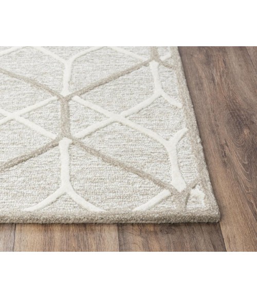 Rizzy Home Ava Ivory A06102 7 ft. 9 in. X 9 ft. 9 in. Rectangle Rug