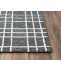 Rizzy Home Lofton Black and Gray A07104 5 ft. X 7 ft. 6 in. Rectangle Rug