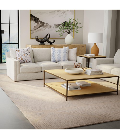 Rizzy Home Lofton Ivory A07201 5 ft. X 7 ft. 6 in. Rectangle Rug