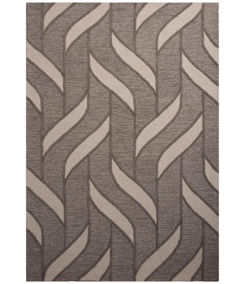 Rizzy Home Lofton Black and Gray A07204 7 ft. 9 in. X 9 ft. 9 in. Rectangle Rug