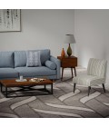 Rizzy Home Lofton Black and Gray A07204 7 ft. 9 in. X 9 ft. 9 in. Rectangle Rug