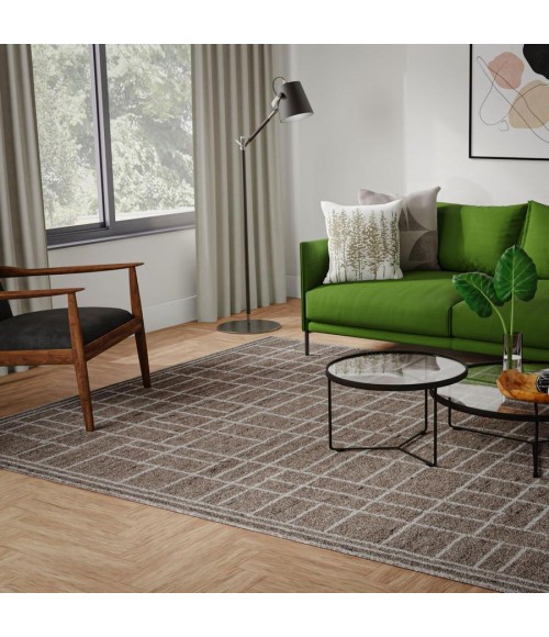 Rizzy Home Lofton Brown A07217 8.9 X 11.9 Rectangle Rug