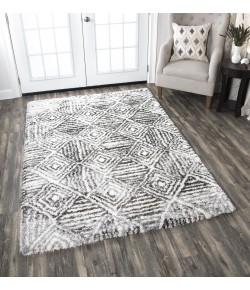 Rizzy Home Adana AN700A Charcoal / Ivory Area Rug 5 ft. 3 in. X 7 ft. 3 in. Rectangle