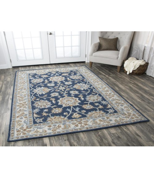 Rizzy Home Ashlyn Blue Rug AL2823 8 ft. X 10 ft. Rectangle - Rugs Town Rizzy Home Ashlyn Blue AL2823 8 ft. X 10 ft. Rectangle Rug