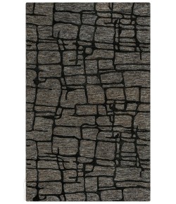 Rizzy Home Becker BKR103 Charcoal Area Rug 5 ft. X 8 ft. Rectangle