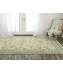 Rizzy Home Belmont BMT960 Ivory / Blue Area Rug 9 ft. X 12 ft. Rectangle