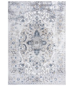 Rizzy Home Bristol BRS104 Beige / Blue Area Rug 7 ft. 10 in. X 9 ft. 10 in. Rectangle