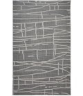 Rizzy Home Bixby Gray BX01GR 5 ft. X 7 ft. 6 in. Rectangle Rug