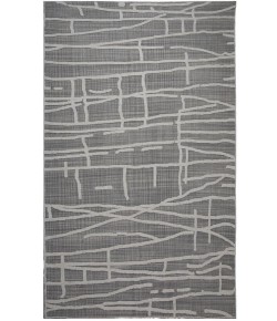 Rizzy Home Bixby Gray BX01GR 5 ft. X 7 ft. 6 in. Rectangle Rug