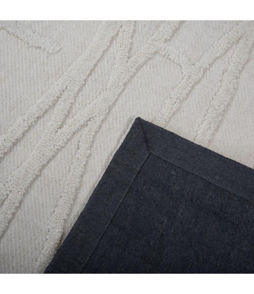 Rizzy Home Bixby Ivory BX01IV 7 ft. 9 in. X 9 ft. 9 in. Rectangle Rug