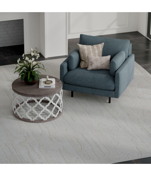 Rizzy Home Bixby Ivory BX02IV 7 ft. 9 in. X 9 ft. 9 in. Rectangle Rug