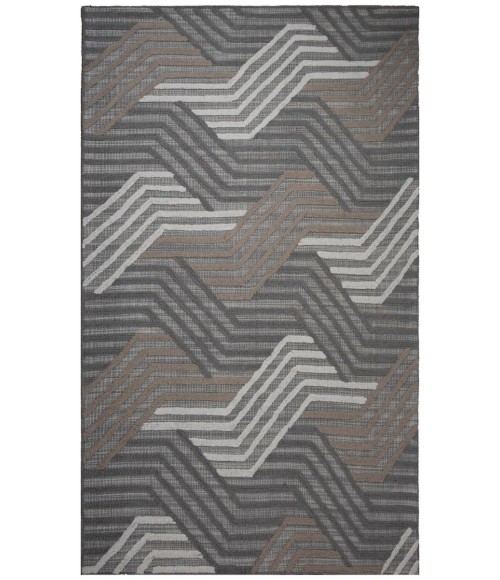 Rizzy Home Bixby Gray BX03GR 7 ft. 9 in. X 9 ft. 9 in. Rectangle Rug