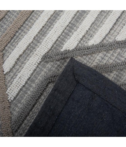 Rizzy Home Bixby Gray BX03GR 7 ft. 9 in. X 9 ft. 9 in. Rectangle Rug