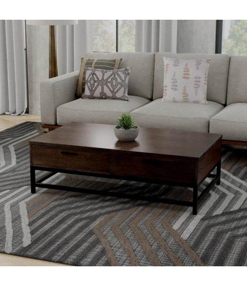 Rizzy Home Bixby Gray BX03GR 7 ft. 9 in. X 9 ft. 9 in. Rectangle Rug