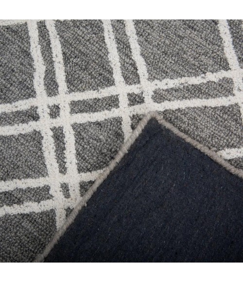 Rizzy Home Bixby Gray BX04GR 7 ft. 9 in. X 9 ft. 9 in. Rectangle Rug