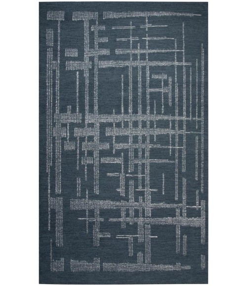 Rizzy Home Bixby Blue BX05BL 7 ft. 9 in. X 9 ft. 9 in. Rectangle Rug