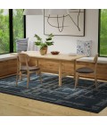 Rizzy Home Bixby Blue BX05BL 7 ft. 9 in. X 9 ft. 9 in. Rectangle Rug
