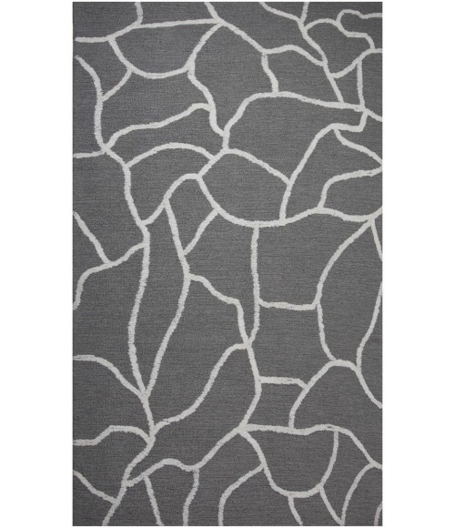Rizzy Home Bixby Gray BX06GR 7 ft. 9 in. X 9 ft. 9 in. Rectangle Rug