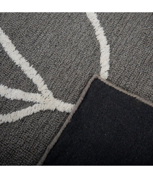 Rizzy Home Bixby Gray BX06GR 7 ft. 9 in. X 9 ft. 9 in. Rectangle Rug