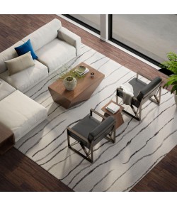 Rizzy Home Bixby Ivory BX07IV 7 ft. 9 in. X 9 ft. 9 in. Rectangle Rug