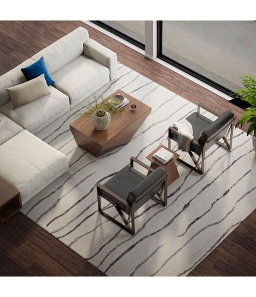 Rizzy Home Bixby Ivory BX07IV 7 ft. 9 in. X 9 ft. 9 in. Rectangle Rug