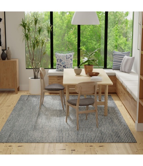 Rizzy Home Bixby Blue BX08BL 7 ft. 9 in. X 9 ft. 9 in. Rectangle Rug