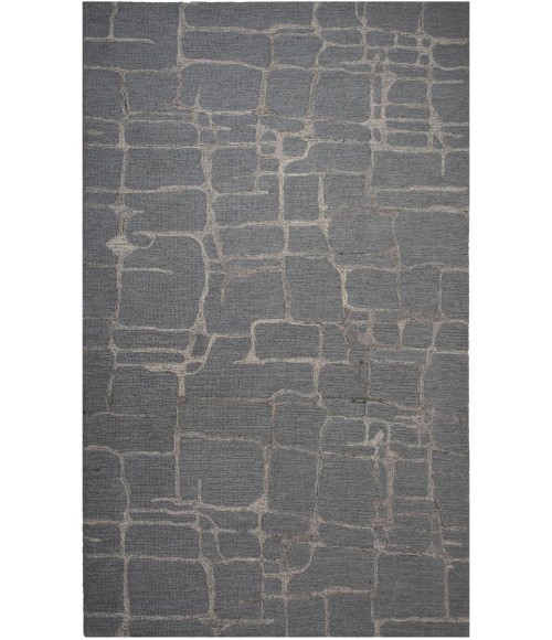 Rizzy Home Bixby Gray BX09GR 7 ft. 9 in. X 9 ft. 9 in. Rectangle Rug