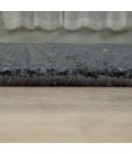 Rizzy Home Cable Charcoal CBA700 7 ft. 6 in. X 9 ft. 6 in. Rectangle Rug