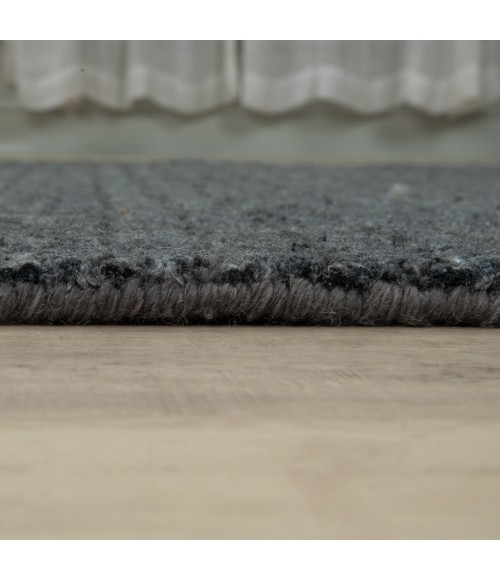 Rizzy Home Cable Charcoal CBA700 7 ft. 6 in. X 9 ft. 6 in. Rectangle Rug