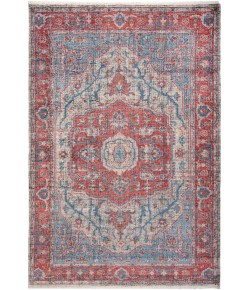 Rizzy Home Centra Rust/Blue CET723 8 ft. X 10 ft. Rectangle Rug