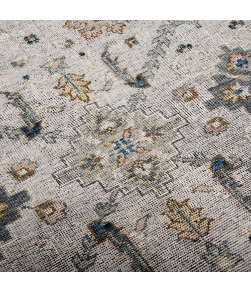 Rizzy Home Centra Gray/Blue CET725 10 ft. X 14 ft. Rectangle Rug