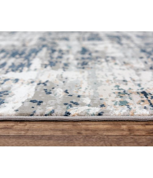 Rizzy Chelsea Area Rug CHS105 5'3" x 7'6" Ivory / Teal