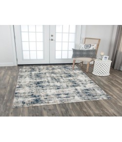 Rizzy Home Chelsea CHS105 Ivory / Teal Area Rug 5 ft. 3 in. X 7 ft. 6 in. Rectangle