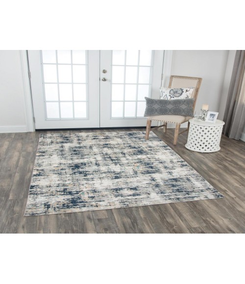 Rizzy Chelsea Area Rug CHS105 5'3" x 7'6" Ivory / Teal