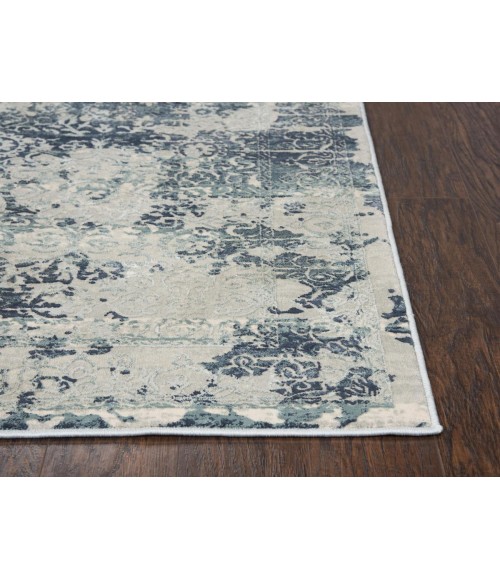 Rizzy Chelsea Area Rug CHS107 7'10" x 9'10" Gray/Teal