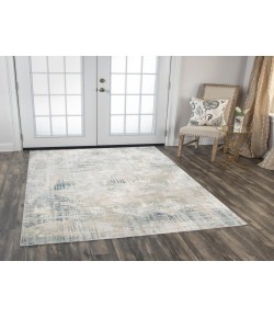 Rizzy Home Chelsea CHS108 Ivory / Gray Area Rug 5 ft. 3 in. X 7 ft. 6 in. Rectangle