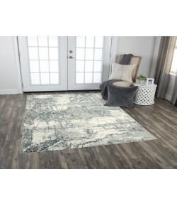 Rizzy Home Chelsea CHS112 Cream / Gray Area Rug 3 ft. 11 in. X 5 ft. 6 in. Rectangle