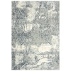 Rizzy Home Chelsea CHS112 Cream / Gray Area Rug 5 ft. 3 in. X 7 ft. 6 in. Rectangle
