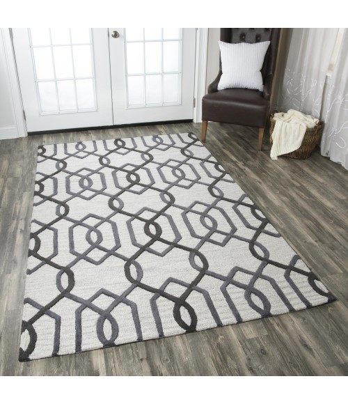 Rizzy Caterine Area Rug CE9526 10' Round grey