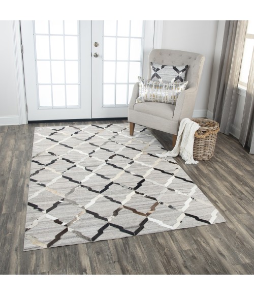Rizzy Wild Thing Area Rug WDT103 5' x 8' Gray