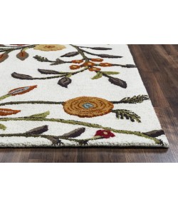 Rizzy Home Dimensions DI1466 White Area Rug 10 ft. Round