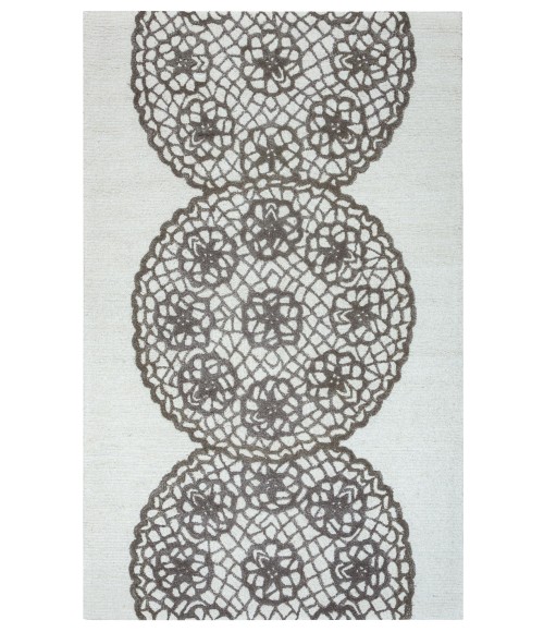 Rizzy Dimensions Area Rug DI2456 10' Round grey