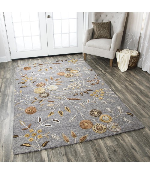Rizzy Eden Harbor Area Rug EH8636 3' x 5' grey