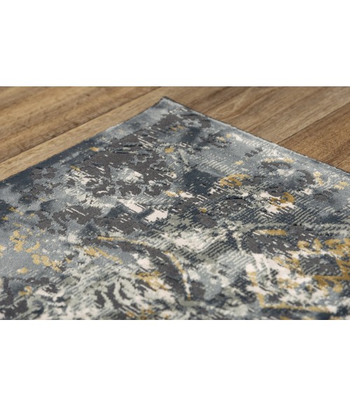 Emerge Area Rug Rizzy Emerge Area Rug EMG929 5'3" x 7'6" Gray/Dk. Gray